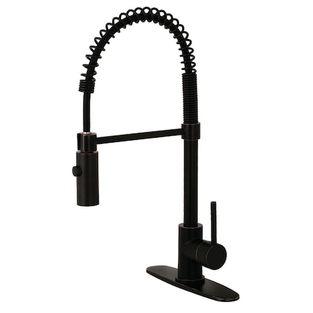 Gourmetier LS8776DL Concord Single-Handle Pre-Rinse Kitchen Faucet, Naples Bronze LS8776DL